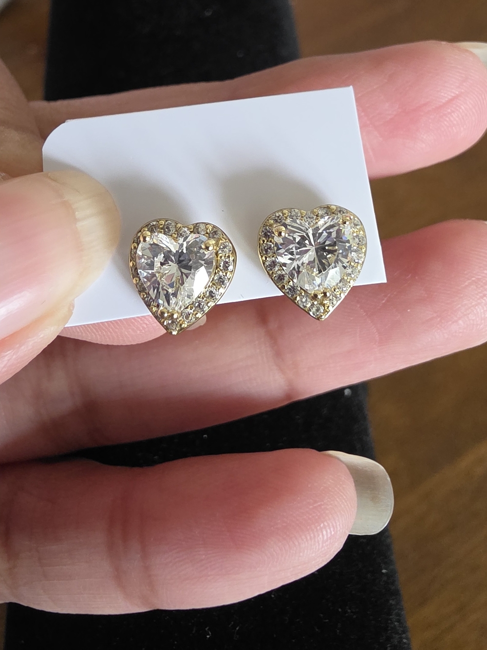 Aretes De Corazon Oro Laminado 14k